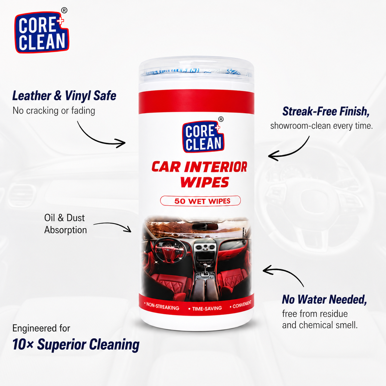 Car Interior Wipes