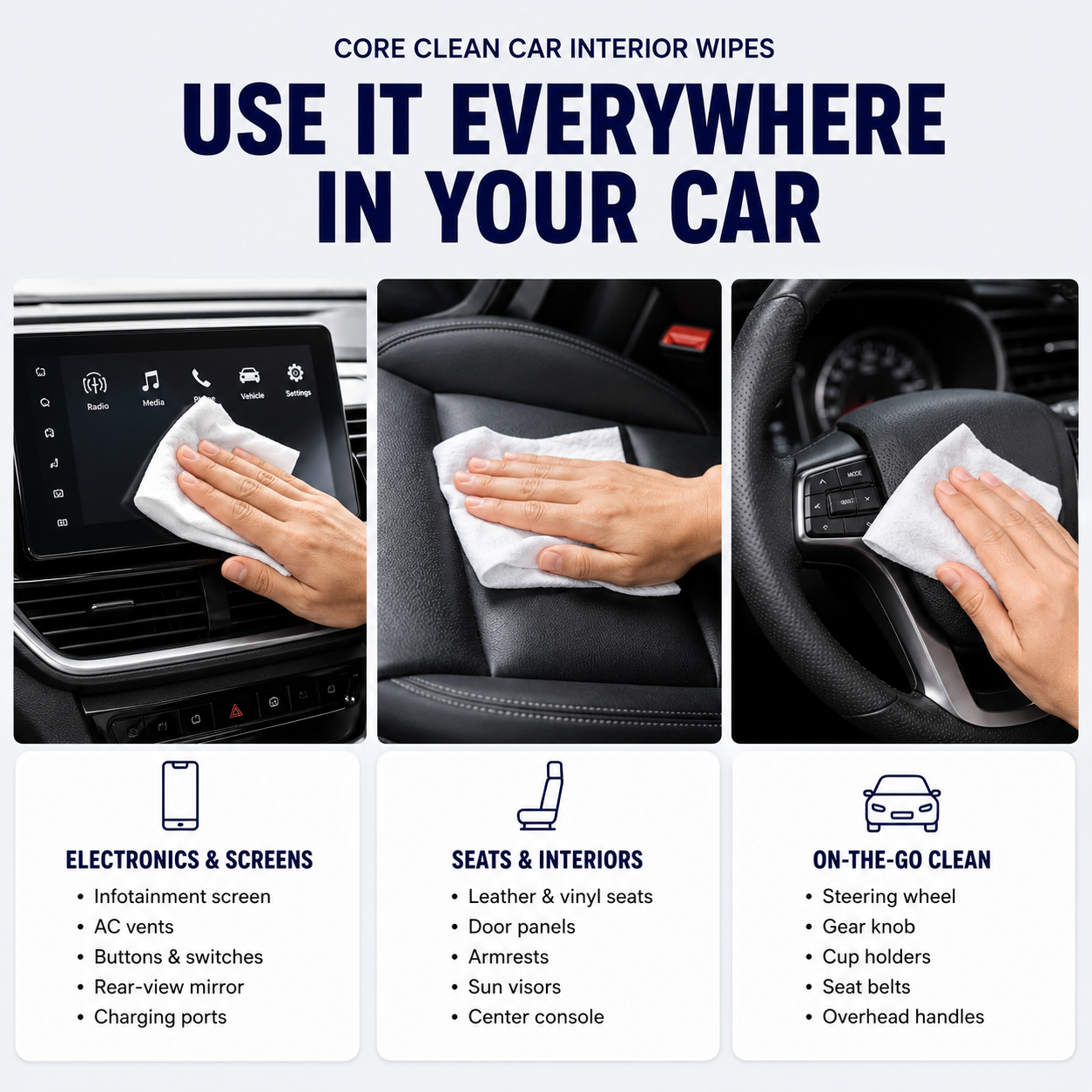 Car Interior Wipes