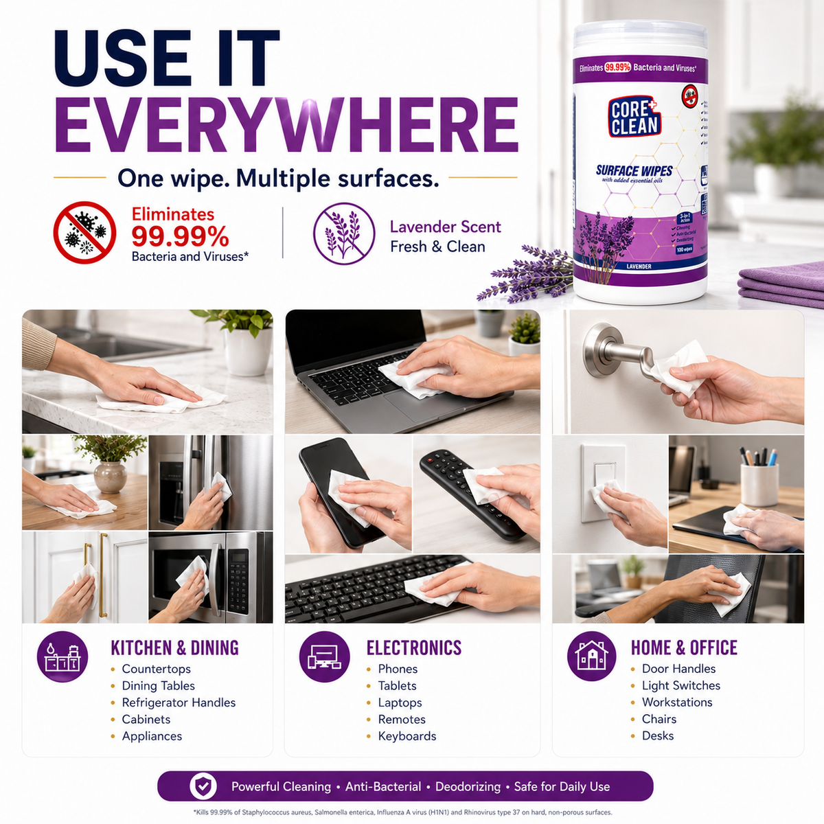 Lavender Disinfecting Wipes